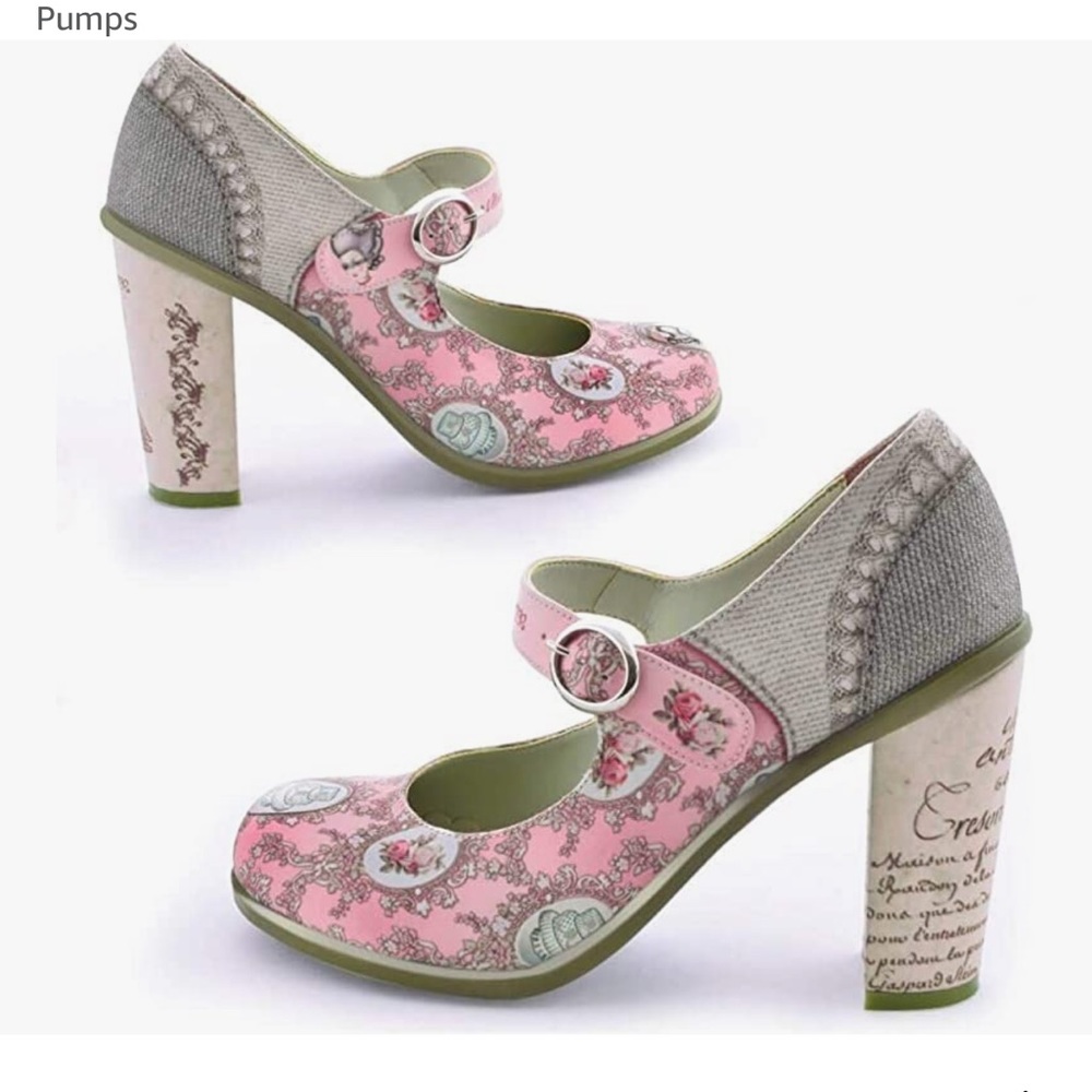 COPY - Hot chocolate design Marie Antoinette Mary Jane pump